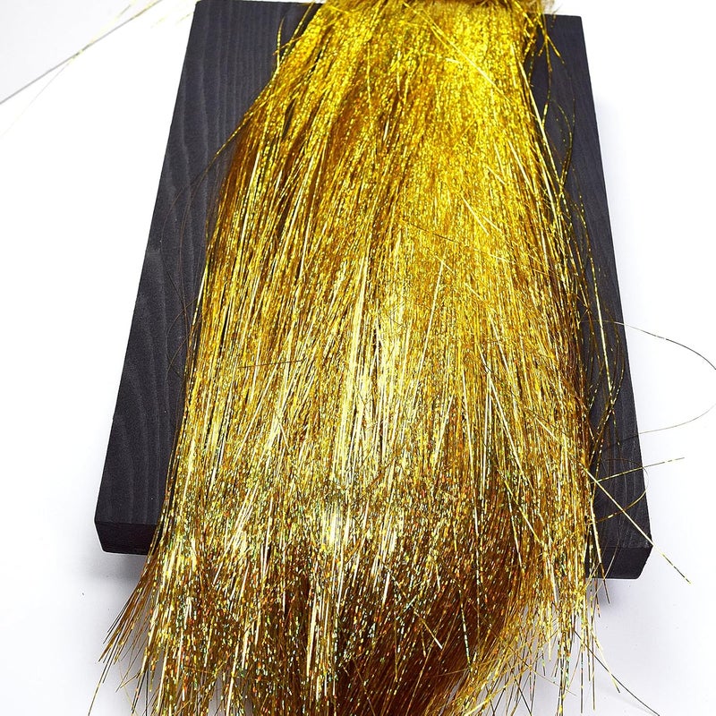 chaekoy 2000 Strands Christmas Tinsel Icicles, 19.7" Shiny Mylar Foil Icicle for Xmas Tree, Holiday, Birthday, Wedding, Party Hanging Decoration, Gold - Image 3